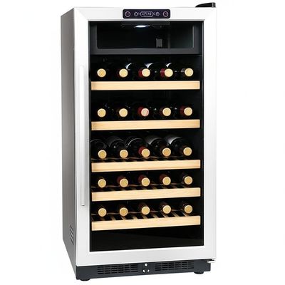 Καλή τιμή High Capacity Wine Cooler Cabinet 286 Lbs Touch Control Locking Door for Wine Collection Display σε απευθείας σύνδεση