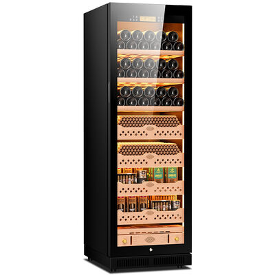 Καλή τιμή Ισπανικό Cedar Cigar Cooler Humidor με ψηφιακό έλεγχο θερμοκρασίας & υγρασίας σε απευθείας σύνδεση