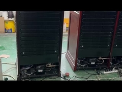 Σκληρό ξύλο χειρισμός αφής διπλής ζώνης Ηλεκτρικό ψυγείο κρασιού Κεφτέρι υγραντήρα πούρο